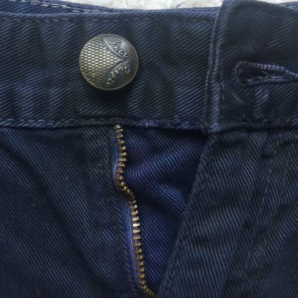 Free People Navy Jean Shorts - Picture 2 of 4